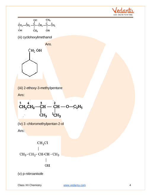 Important questions and answers of CBSE class 12 Chemistry