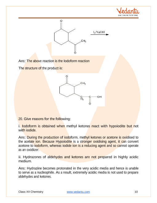 Important questions and answers of CBSE class 12 Chemistry