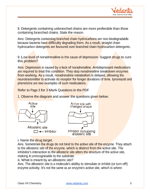 Important questions and answers of CBSE class 12 Chemistry