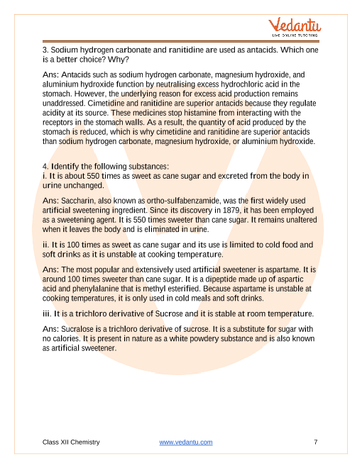 Important questions and answers of CBSE class 12 Chemistry