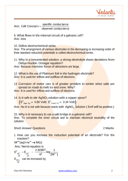 SOLUTION: Cbse class 12 chemistry ch 2 solutions short notes