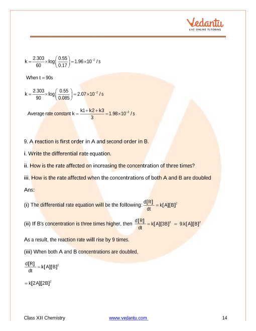 Important questions and answers of CBSE class 12 Chemistry