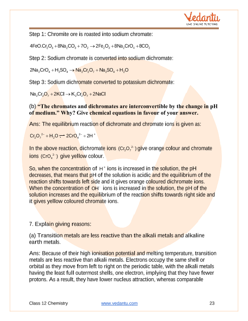 Important questions and answers of CBSE class 12 Chemistry