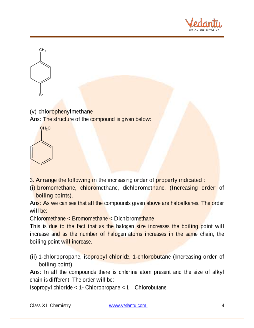 Important questions and answers of CBSE class 12 Chemistry