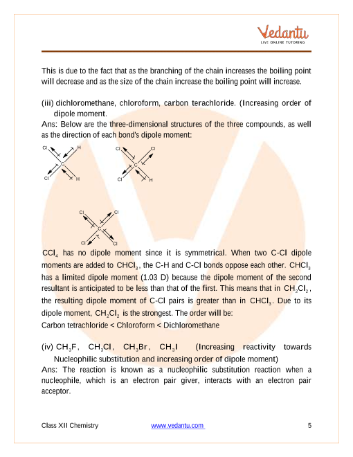 Important questions and answers of CBSE class 12 Chemistry