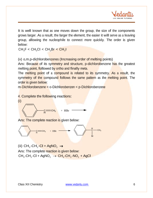 Important questions and answers of CBSE class 12 Chemistry