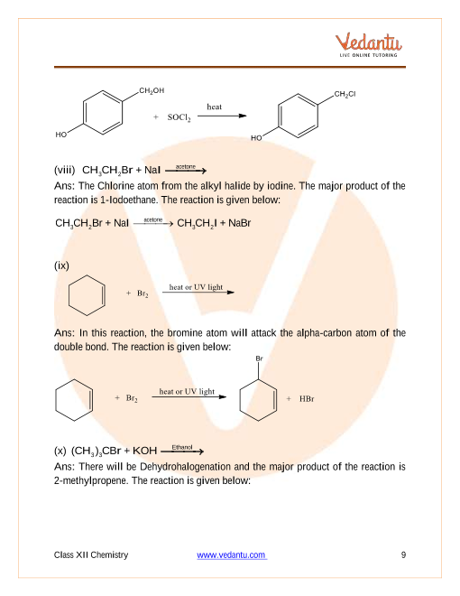 Important questions and answers of CBSE class 12 Chemistry