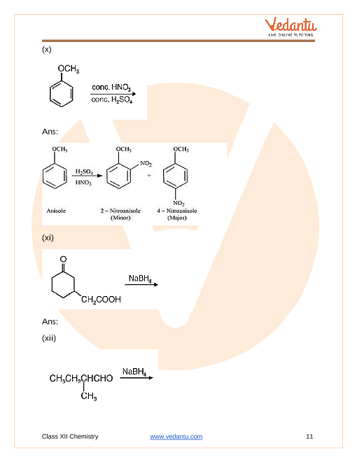 Important questions and answers of CBSE class 12 Chemistry