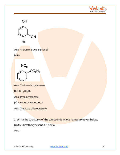 Important questions and answers of CBSE class 12 Chemistry