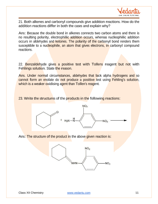 Important questions and answers of CBSE class 12 Chemistry