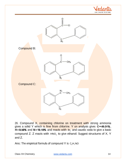 Important questions and answers of CBSE class 12 Chemistry