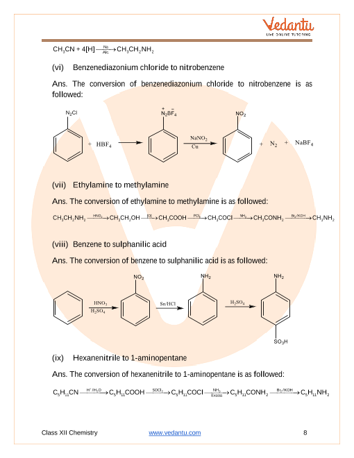 Important questions and answers of CBSE class 12 Chemistry