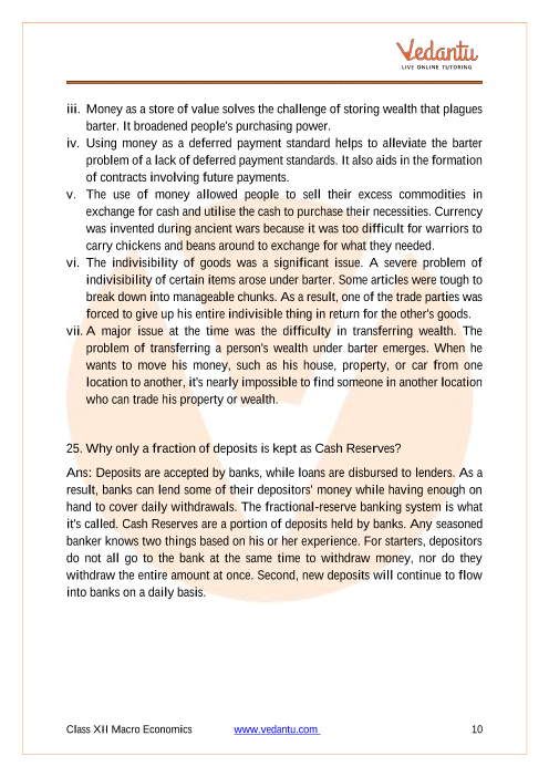 Important questions and answers of CBSE class 12 Economics