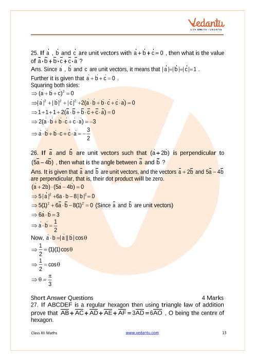 Important questions and answers of CBSE class 12 Maths