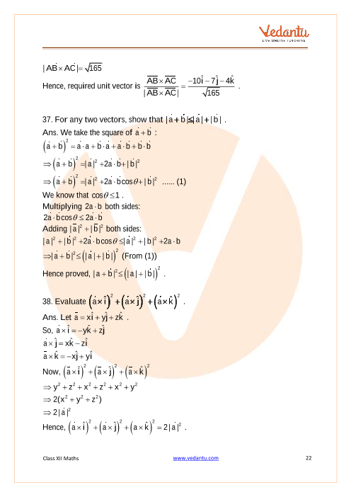 Important questions and answers of CBSE class 12 Maths