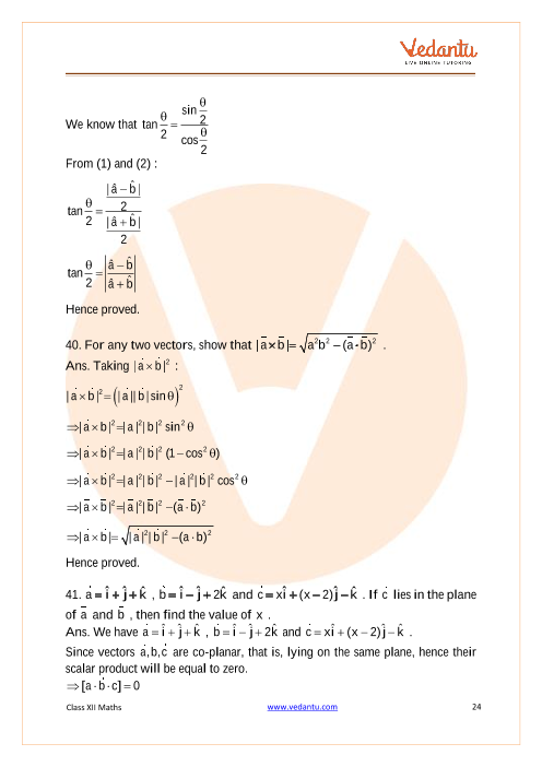 Important questions and answers of CBSE class 12 Maths