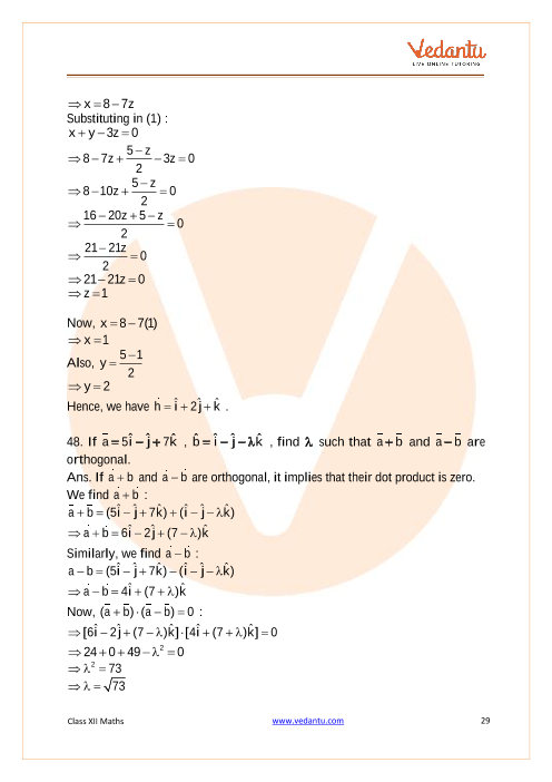 Important questions and answers of CBSE class 12 Maths