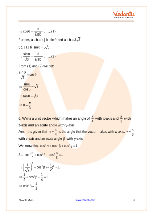 Important questions and answers of CBSE class 12 Maths