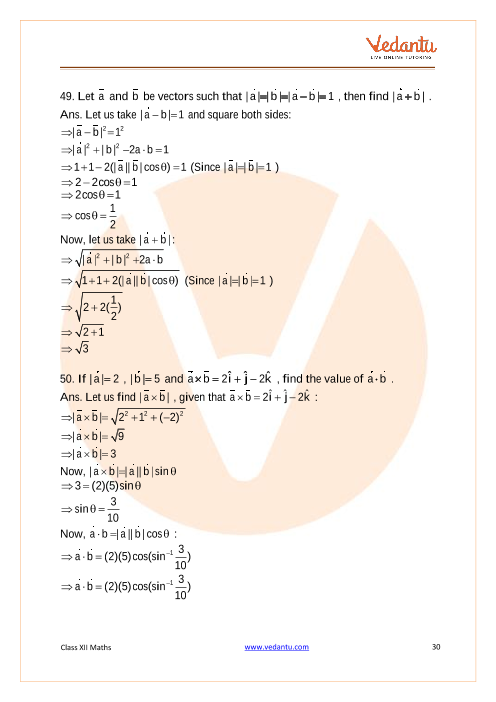 Important questions and answers of CBSE class 12 Maths