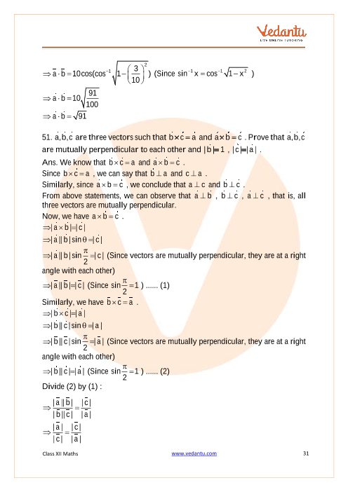 Important questions and answers of CBSE class 12 Maths