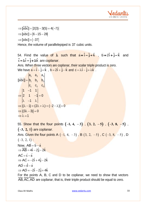 Important questions and answers of CBSE class 12 Maths