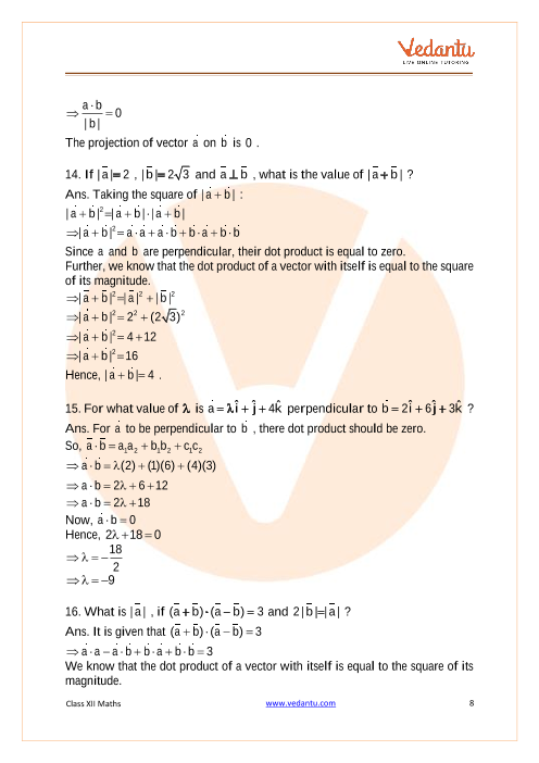 Important questions and answers of CBSE class 12 Maths