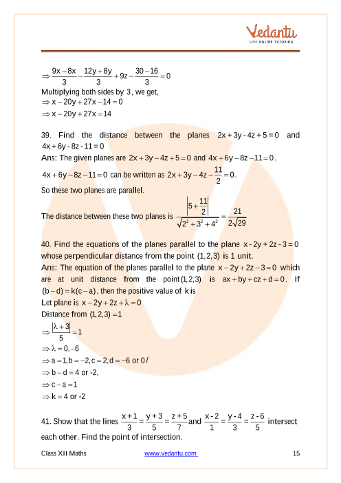 Important questions and answers of CBSE class 12 Maths