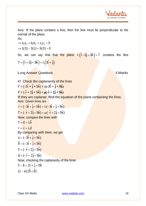 Important questions and answers of CBSE class 12 Maths