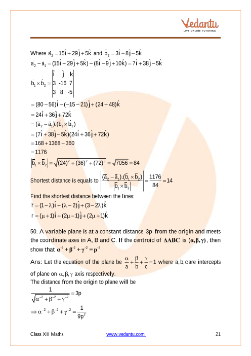 Important questions and answers of CBSE class 12 Maths