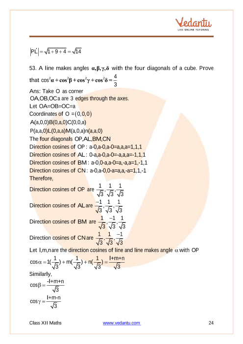 Important questions and answers of CBSE class 12 Maths