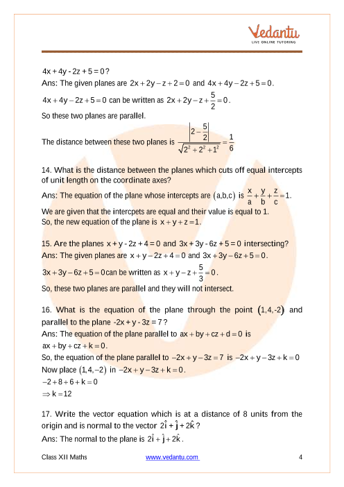 Important questions and answers of CBSE class 12 Maths