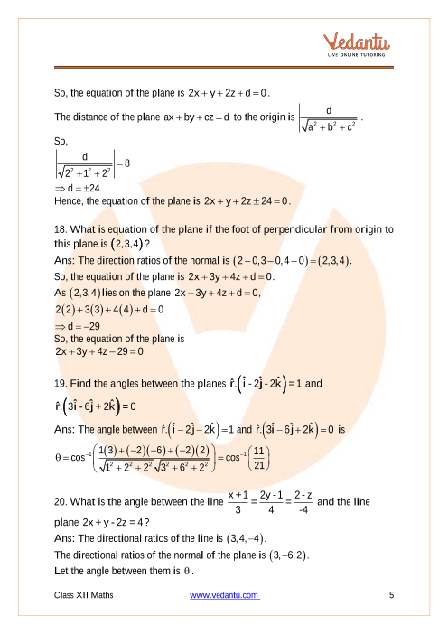 Important questions and answers of CBSE class 12 Maths