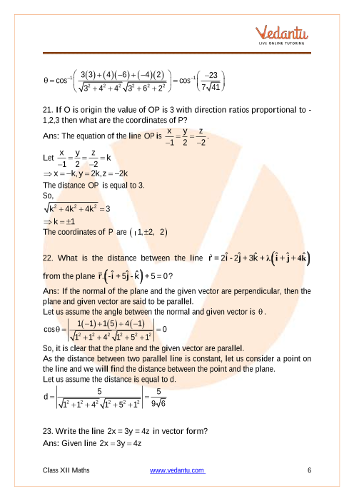 Important questions and answers of CBSE class 12 Maths