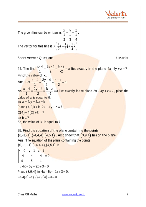 Important questions and answers of CBSE class 12 Maths