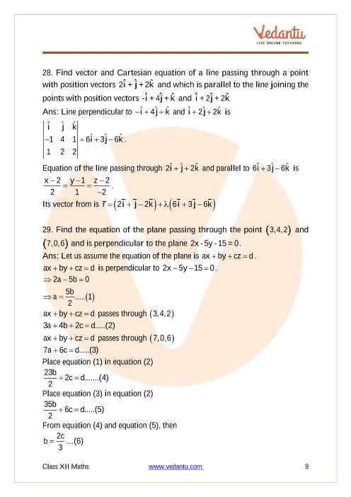 Important questions and answers of CBSE class 12 Maths