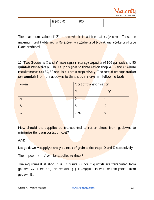 Important questions and answers of CBSE class 12 Maths