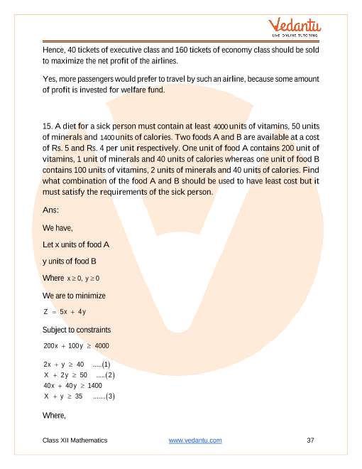 Important questions and answers of CBSE class 12 Maths