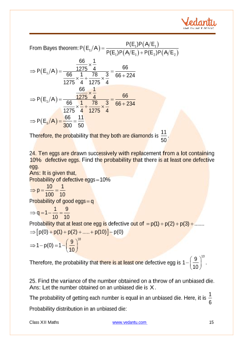 Important questions and answers of CBSE class 12 Maths