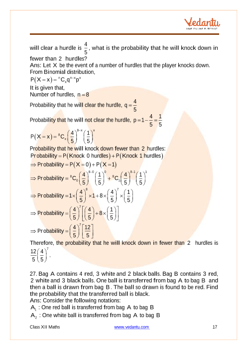 Important questions and answers of CBSE class 12 Maths