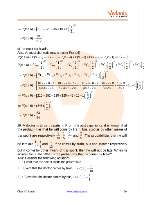 Important questions and answers of CBSE class 12 Maths