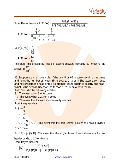 Important questions and answers of CBSE class 12 Maths