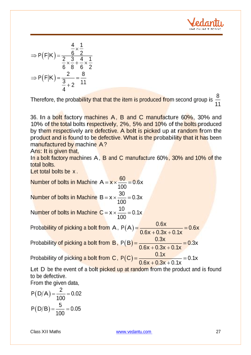 Important questions and answers of CBSE class 12 Maths