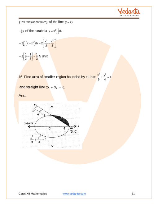 CBSE Class 12 Mathematics - Chapter 8 - Application Of Integrals ...