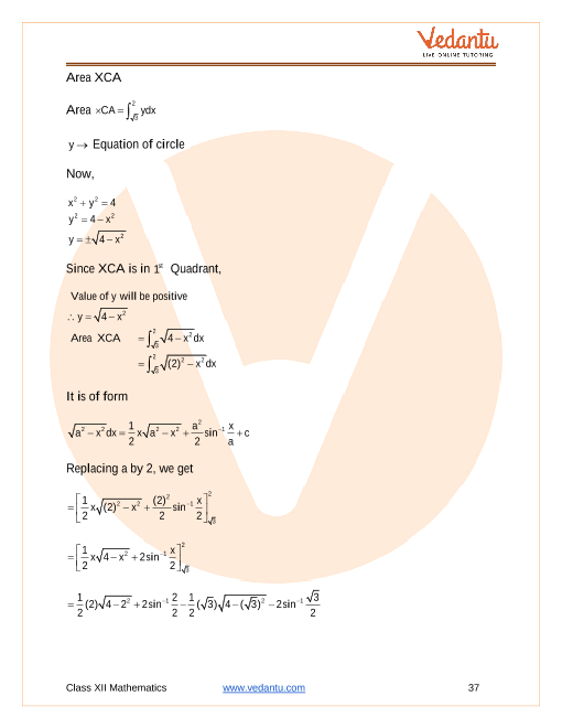 CBSE Class 12 Mathematics - Chapter 8 - Application Of Integrals ...