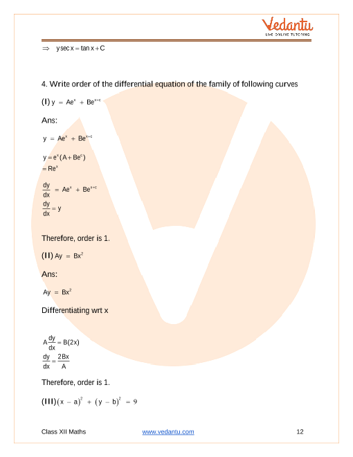 Important questions and answers of CBSE class 12 Maths