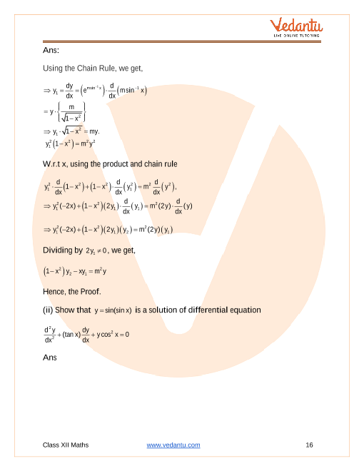 Important questions and answers of CBSE class 12 Maths