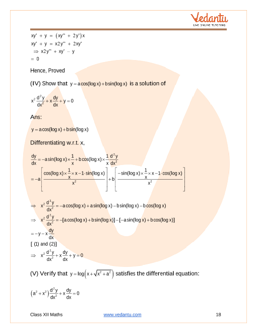 Important questions and answers of CBSE class 12 Maths