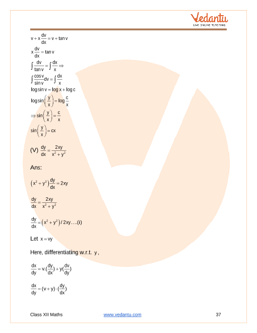 Important questions and answers of CBSE class 12 Maths