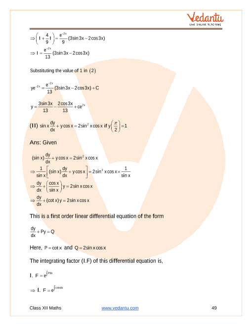 Important questions and answers of CBSE class 12 Maths