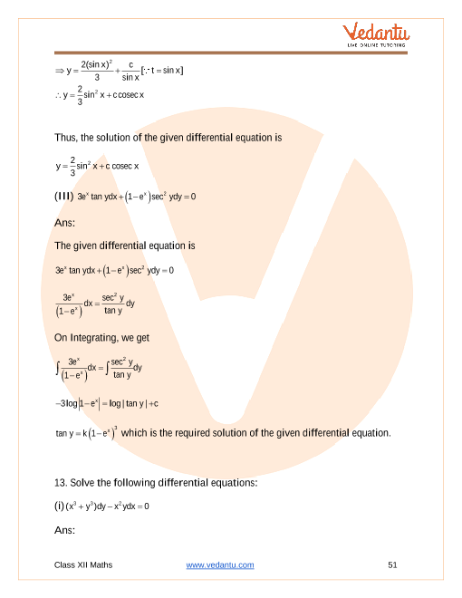 Important questions and answers of CBSE class 12 Maths